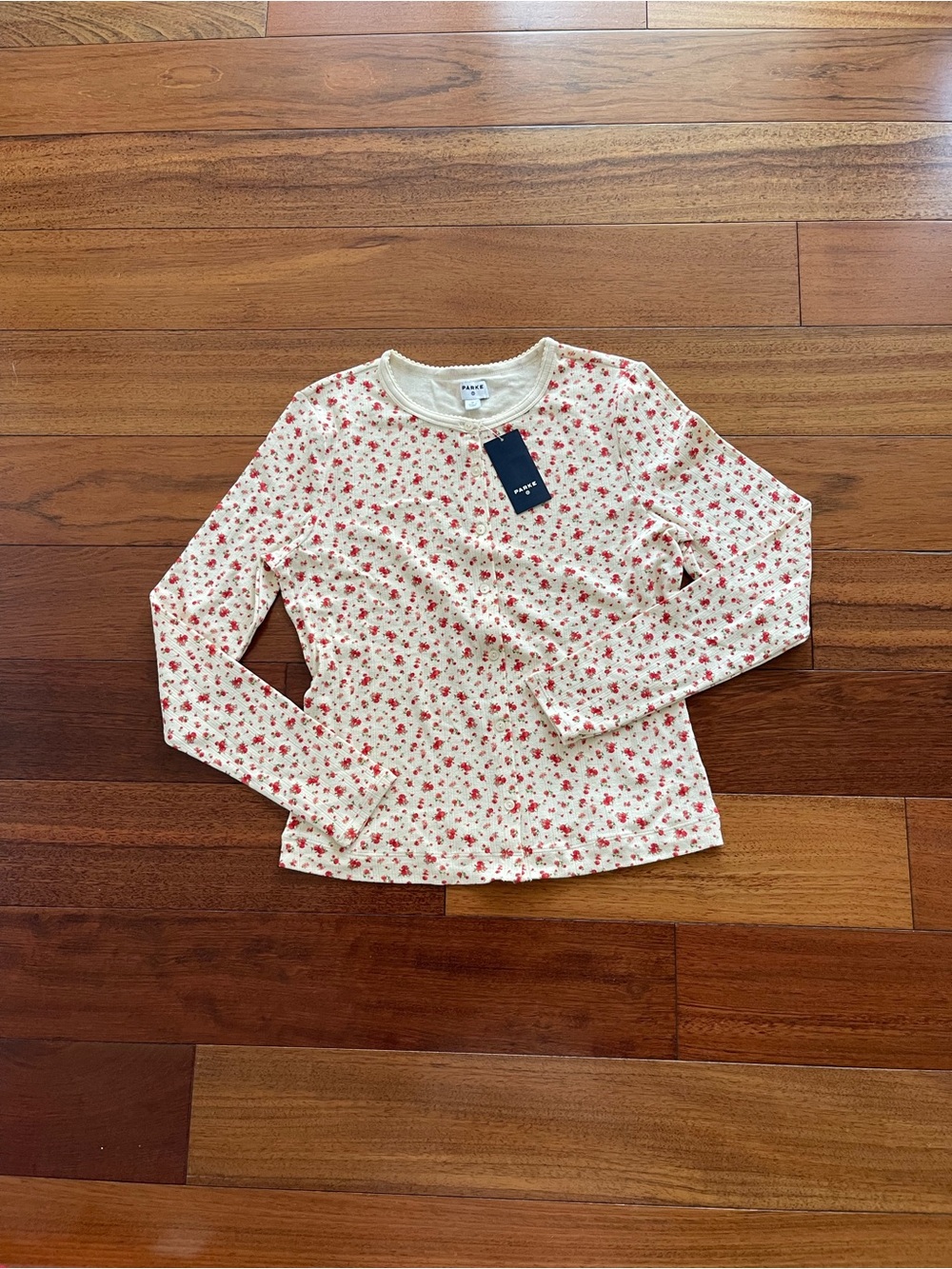 NWT PARKE x TARGET Floral Pointelle Cardigan